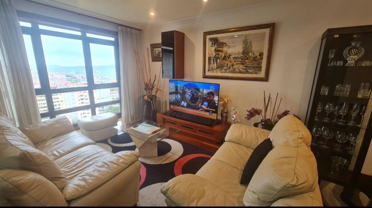 Fabuloso Apartamento Con Vistas A La Ria De Vigo Esterno foto